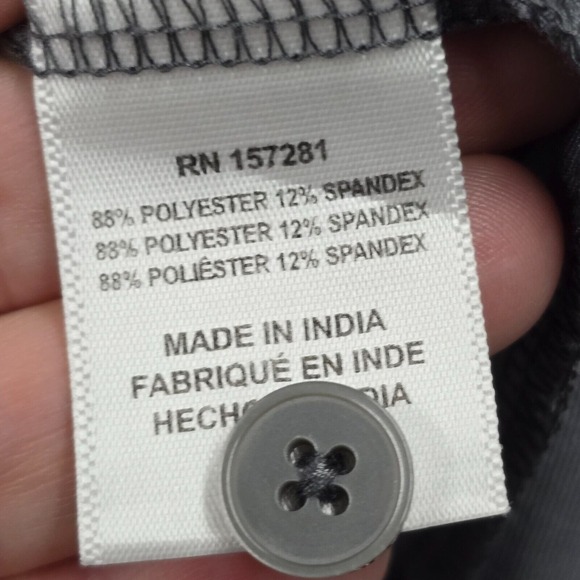 Mizzen+Main Mens‎ Performance Polo Shirt XL Gray Short Sleeve Golf Stretch - Picture 6 of 11